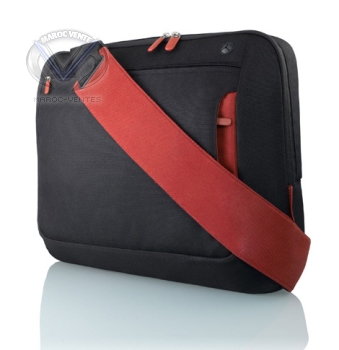 Sacoche Messenger 17" Noir/ Rouge