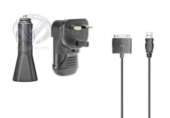 Power pack pour Ipod NOIRchargeur + allume cigare + usb