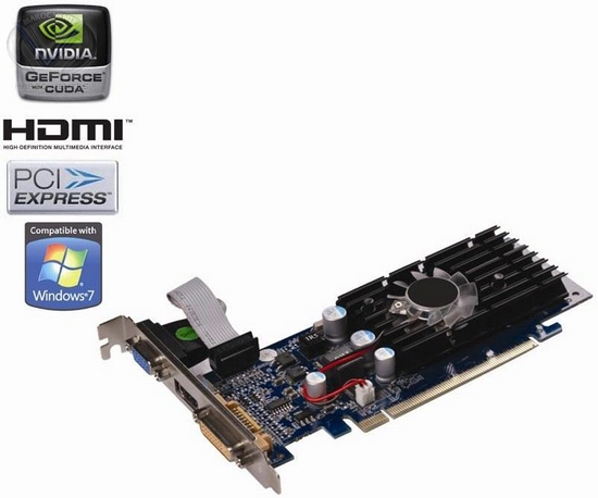 Carte Graphique NVIDIA® GeForce® G210- 1GO