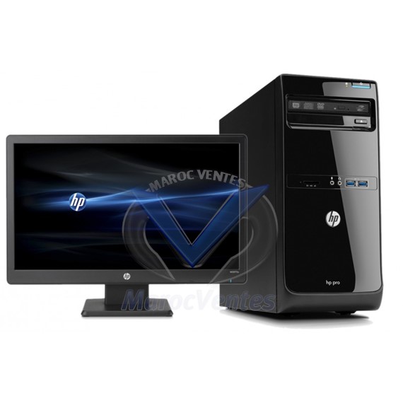 Ordinateur HP Pro 3500 G2 MT + Écran LED (20 pouces) HP W2072a G9E14EA
