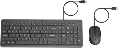 Combo Clavier et Souris HP 150 Français - Noir