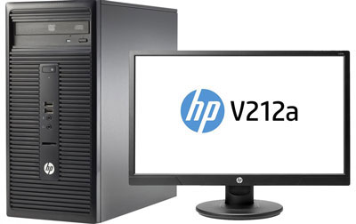 HP 280G1 MT PDC3250 4GB 500GBFreeDos + Ecran 20,7" 1 Yr Wty