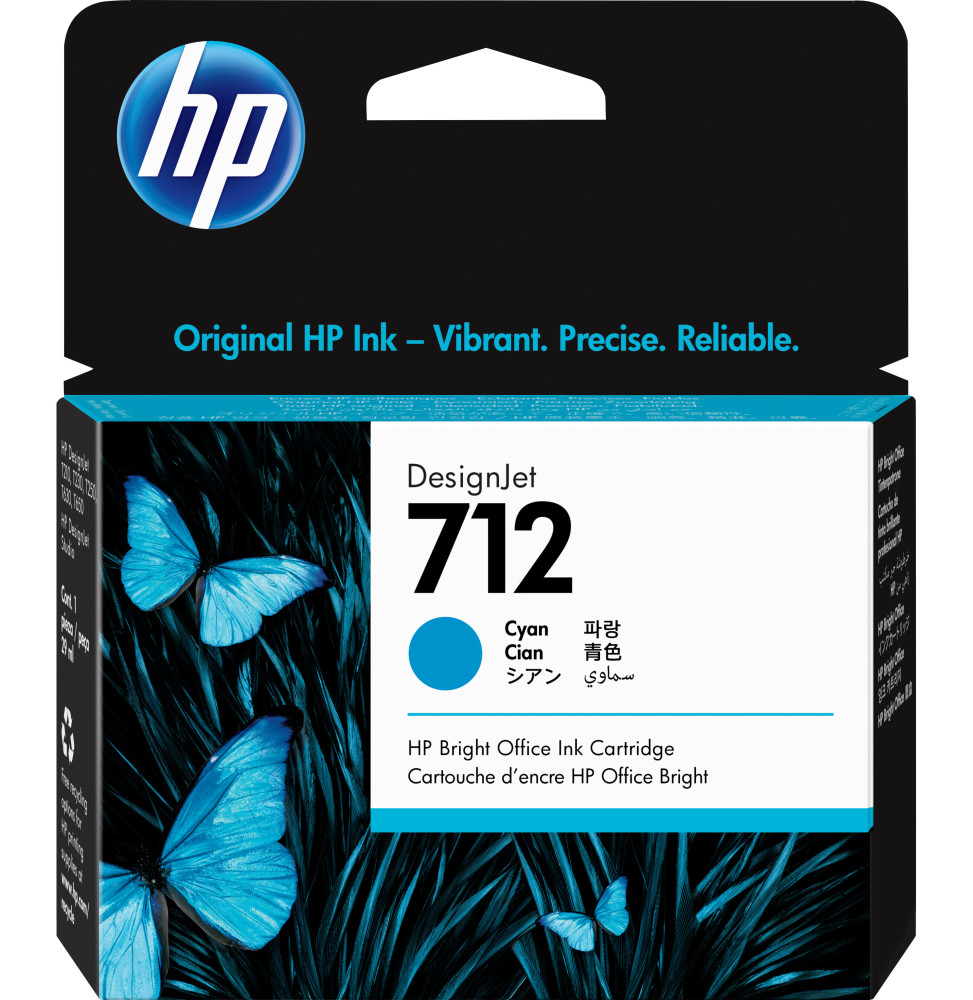 712 29ml Cartouche d'encre cyan T630/T230