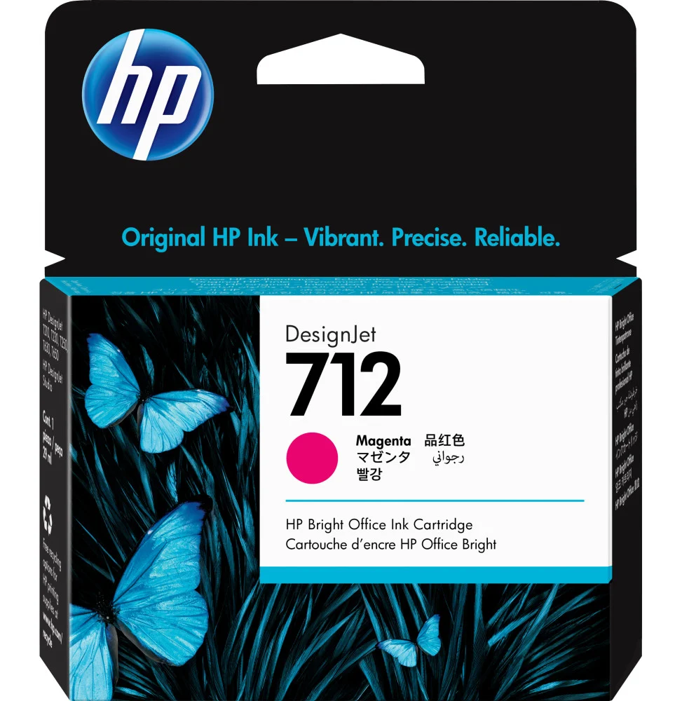 Cartouche d'encre magenta 29ml 712 pour T630/T230
