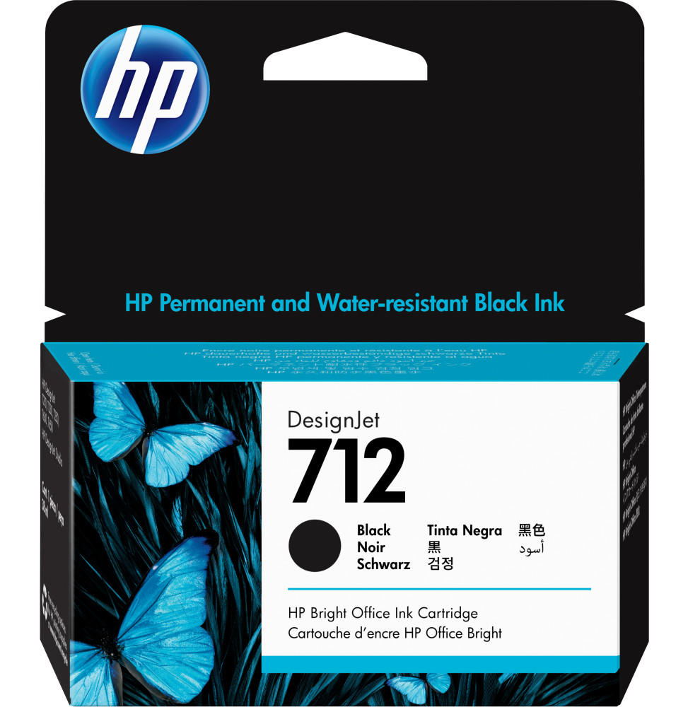 712 38ml Cartouche d'encre noire T630/T230