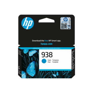 938 Cyan Original Ink Cartridge 800 Pages pour OJ Pro 9730 & 9130 3Mois