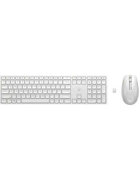HP 650 Wireless Keyboard and Mouse Combo Set French - WIHTE