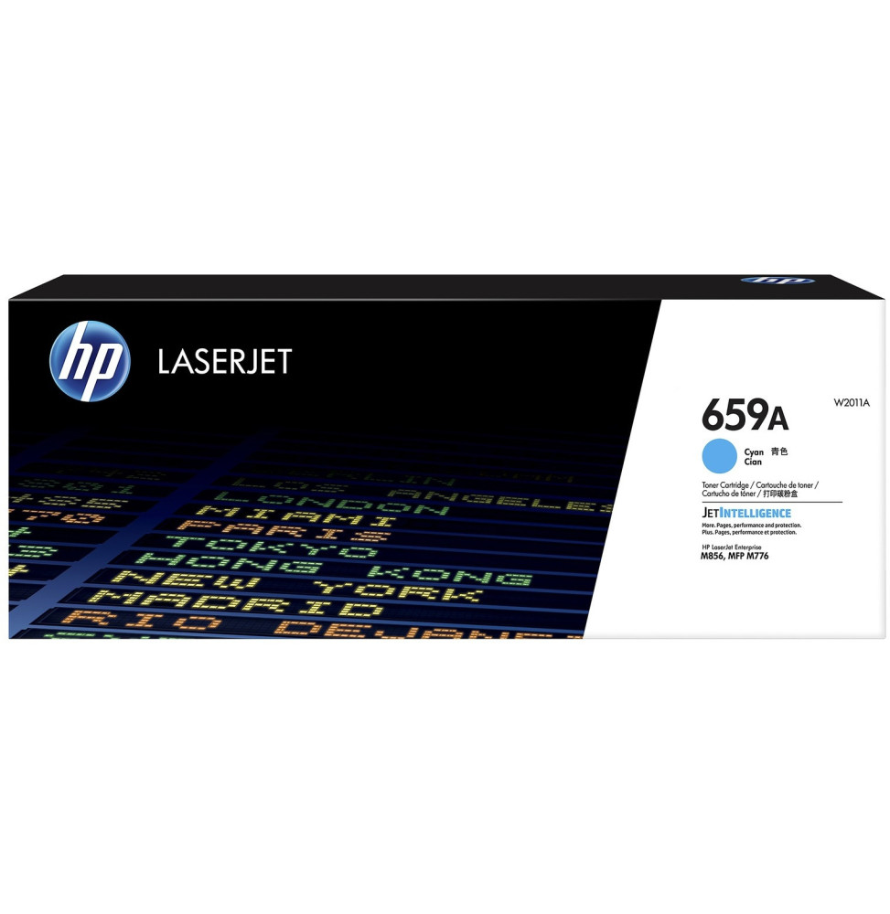 HP 659A Cyan Original LaserJet Toner Cartridge 13000 Pages pour M856 série & M776 séries