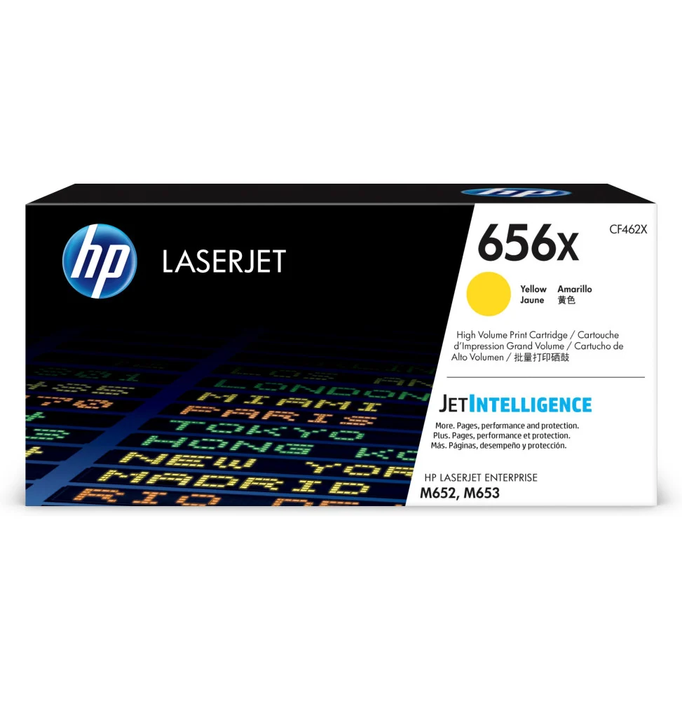 656X Cartouche de Toner Laser Jaune 22 Pages pour M653 séries