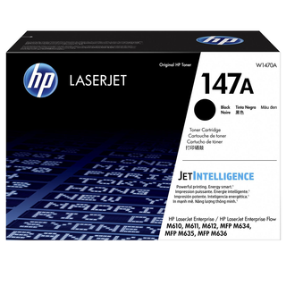 147A Cartouche de toner LaserJet noire 10 500 pages pour M610, M611, M612, MFP M635, MFP M636