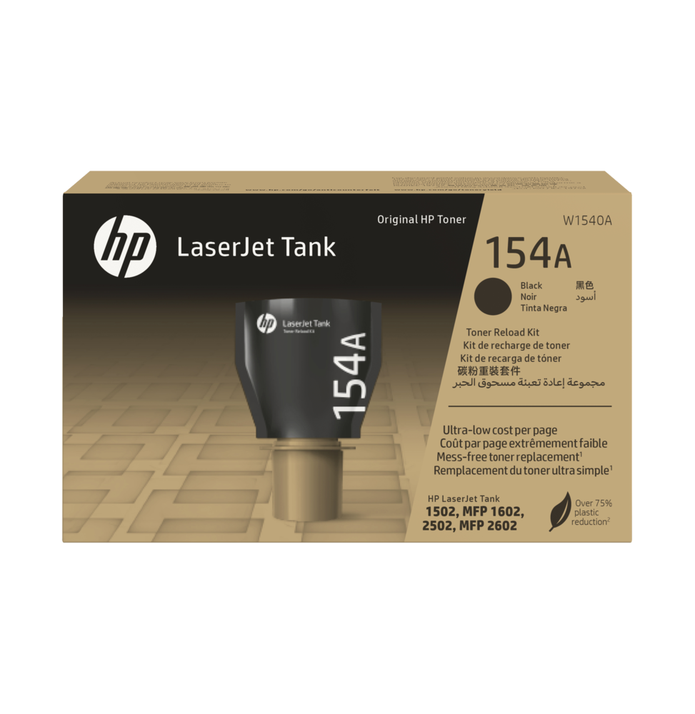 154A Black Original LaserJet TankToner Reload Kit