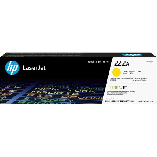 222A Toner Jaune Original LaserJet