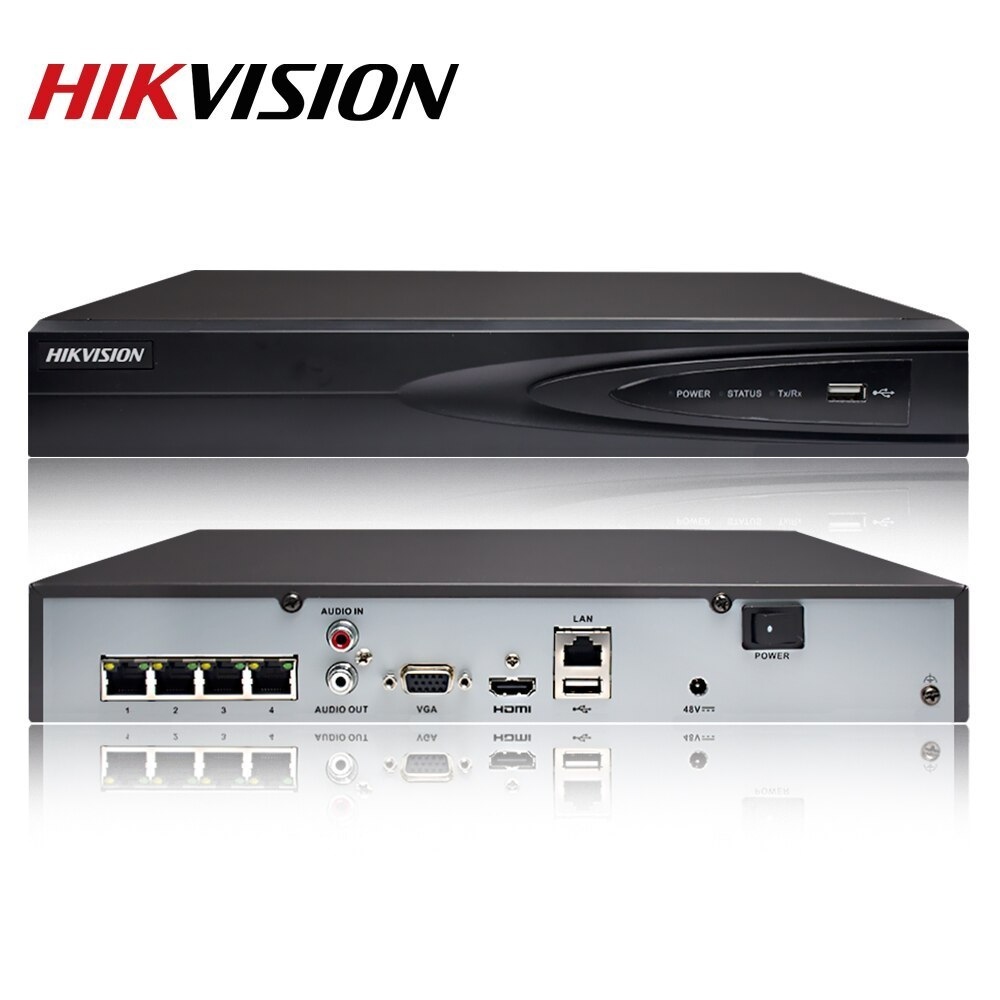 HIKVISION NVR Up to 4K 4Canaux, 1HDD 12M DS-7604NI-K1(C)
