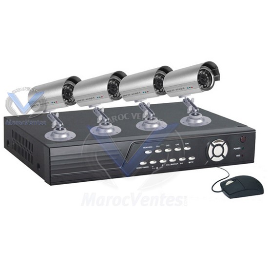 KIT DVR DI-RD624BV +4 CAM. DI-CD332C +4 ALIM DI-AS201B I801BV