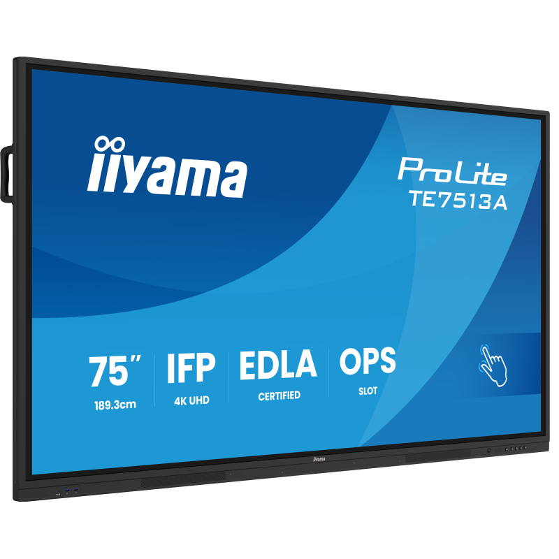 PROLITE Ecran Interactif Tactile 75 Pouces 4K UHD Certifié Google EDLA