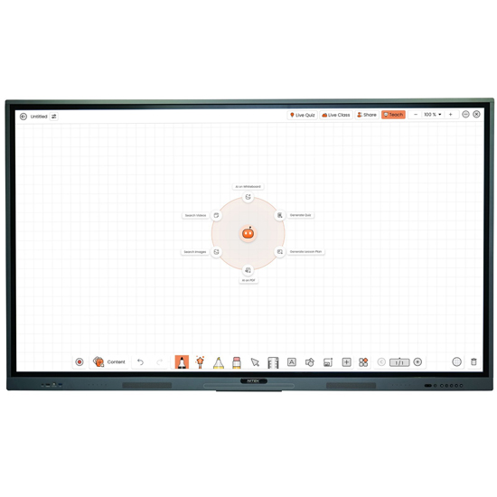 INERBOARD ECRAN INTERACTIF TACTILE 75" Android 14, 8/128, 100Kh, Cam4k 48mps IFP75