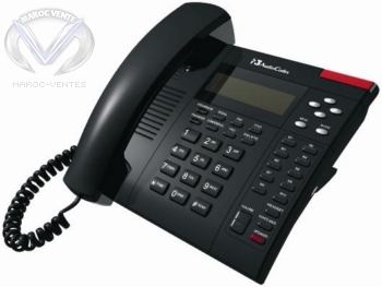 Téléphone IP Ecran LCD 2x16 avec 1 Ligne - 2 ports Ethernet POE
