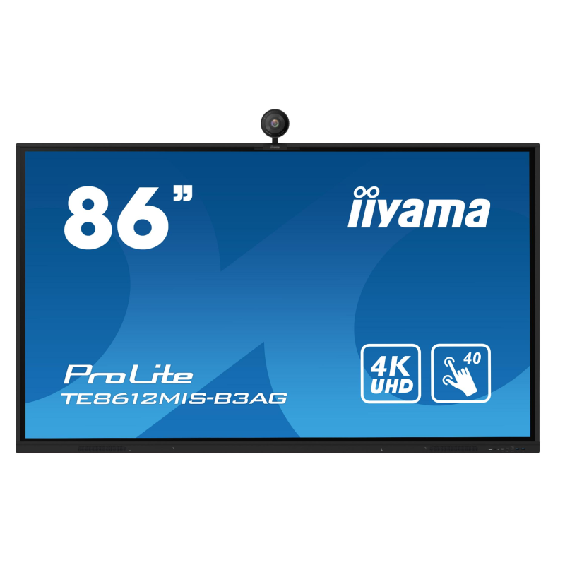 PROLITE Ecran Interactif Tactile AVEC CAMERA INTEGREE 4K AUTOTRACKING 86" (217.4cm) UHD 24/7