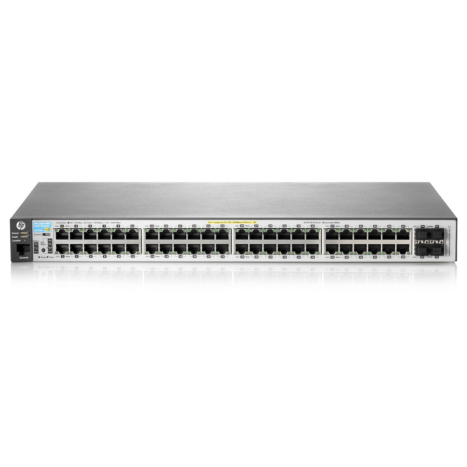 Switch Aruba 2530-48G-PoE + 48 Ports managed Rack-Mountable