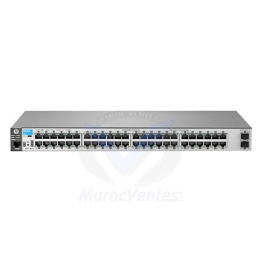 HPE 2530-48 Switch 48 x 10/100 + 2 x Gigabit SFP + 2 x 10/100/1000 Géré