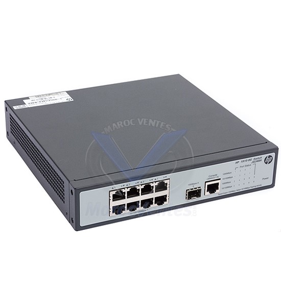 Switch 8 ports Ethernet 10/100/1000 PoE+ + 1 port SFP JG350A