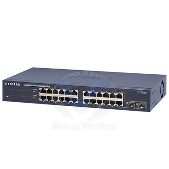 Switch Prosafe 24 ports Gigabit Rackable - 2 x SFP JGS524F