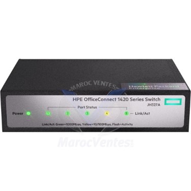 Switch HPE 1420 5G 5 ports 10/100/1000 L2 Unmanaged