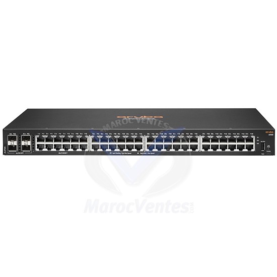 Aruba 6100 48G 4SFP+ Switch  Géré  Montable sur Rack JL676A