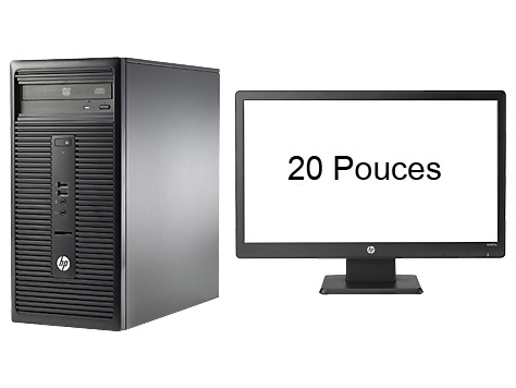 HP 280G1 MT i3-4160 4GB 500GBW8,1dgW7p64+Ecran 20" 1 Yr Wty