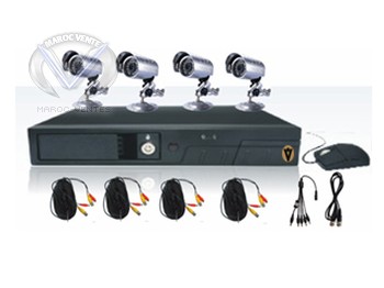 DVR Kits à 4 caméras avec conexion à distance
