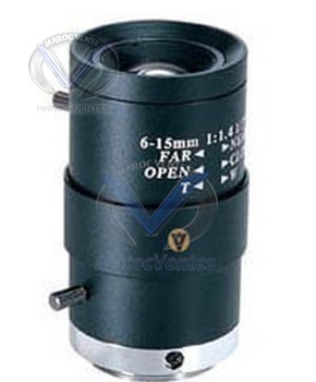 Lens Vari-focal Manual Iris 6-15mm 54.3°~23° KD-L0615V