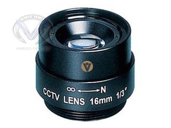 Powersupply and Lens 16mm Fixed Iris Lens Aperture 1.6