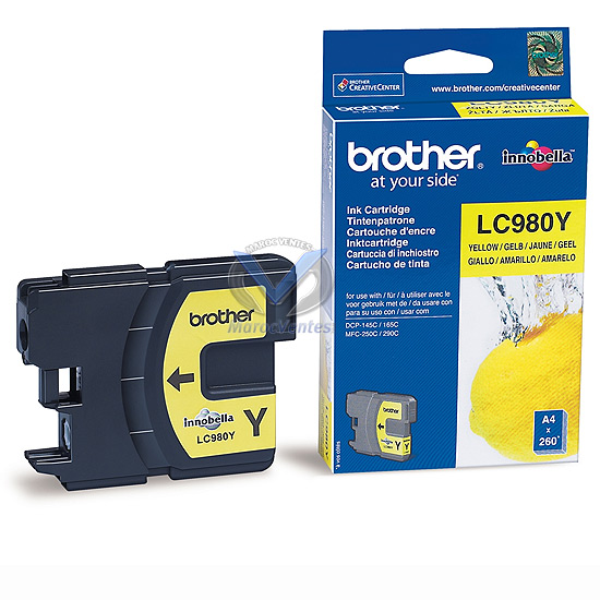 Cartouche d'encre jaune 260P pour DCP145C-165C, MFC250C-290C