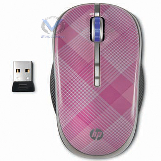 HP 2.4G PlaidRasp Wireless Opt Mouse