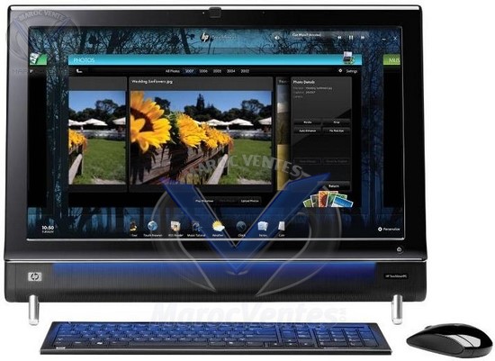 PC de Bureau TouchSmart 610-1100fr Intel Core i3-550, 4 Go,