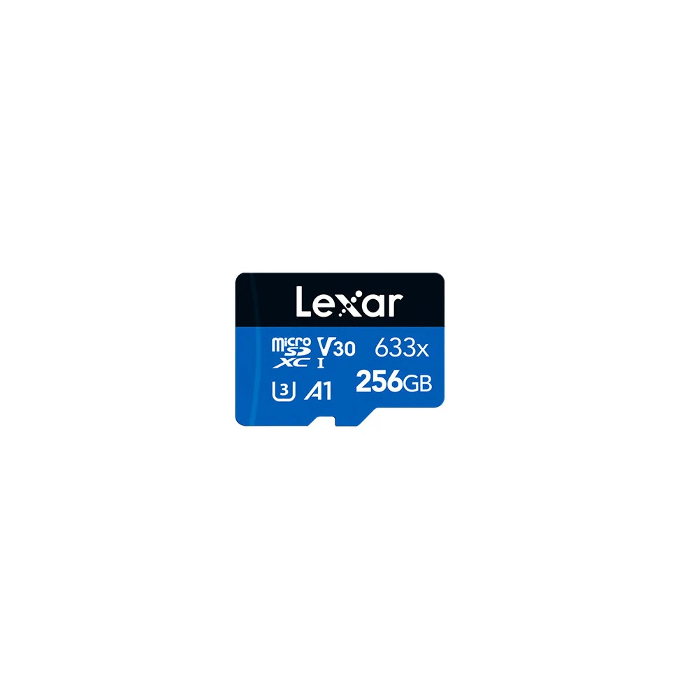 Carte SD MS633X 256GB High-Performance 633x microSDXC UHS-I avec adaptateur SD