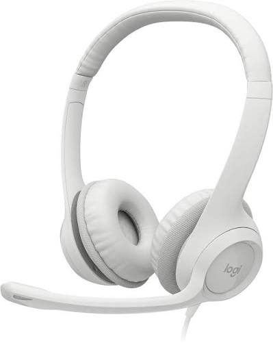 Casque filaire Logitech H390 - Blanc - USB