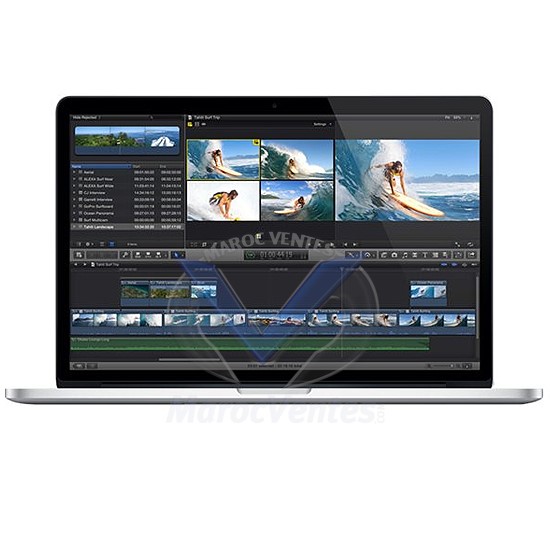 2013 Ordinateur portable - Core i7 2.6.Ghz - 8.Go - 512.Go - Ecran 15.4.pouces Retina - nVidia GeForce GT 650M 1.Go - Mac OS X ME665F-A
