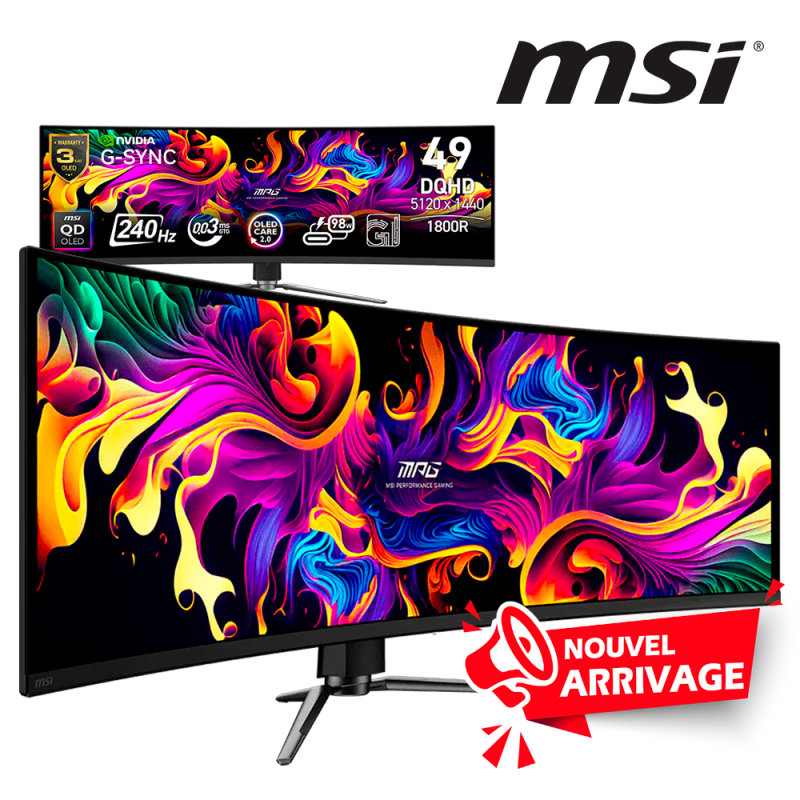 Moniteur MPG 491CQPX QD-OLED