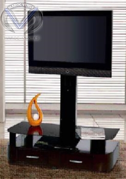 Table motorisée 3 étagères 2 tiroirs 50'' 50kg 30° télécommandée