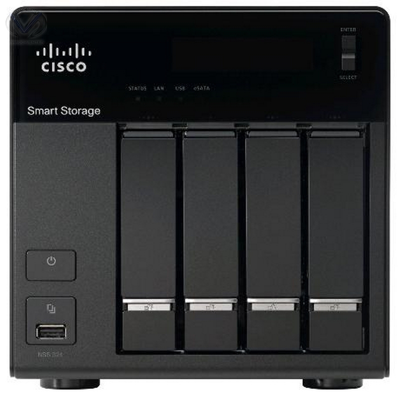 Serveur NAS de stockage externe NSS 324 avec 4 baies et 8 To