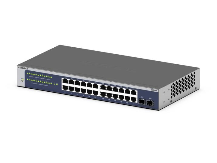 Smart Switch 24-Ports Gigabit Ethernet avec 2 SFP dédiés
