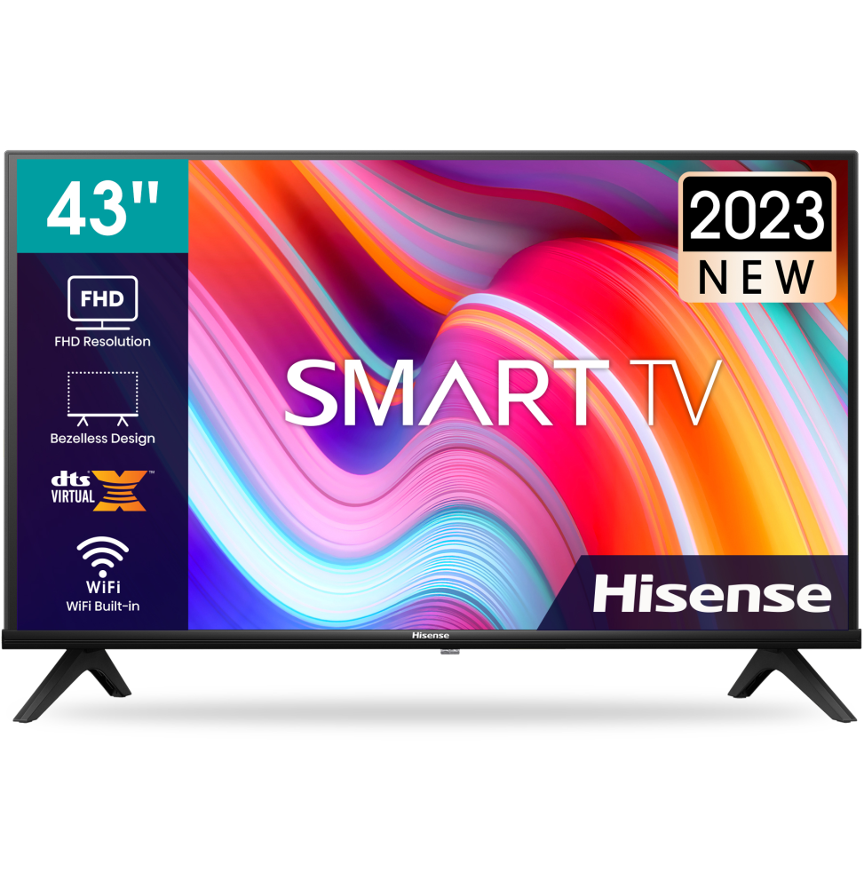 Smart TV FULL HD 43'' (109,22 cm) 24 Mois HIS43A4K