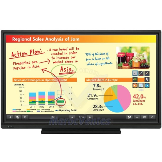 BIG PAD Afficheur Tactile 70" (176.6 cm) jusqu