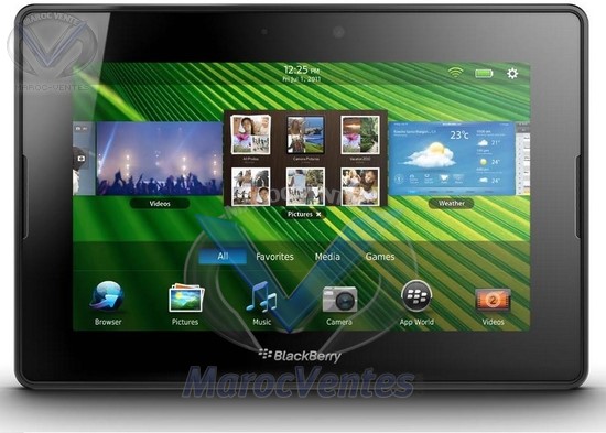 Blackberry Playbook 32GB 7" avec Bluetooth, USB, Wifi Blackberry Playbook 32GB