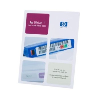 HP ULTRIUM-1 PACK = 100 BAR CODE LABELS + 10 BAR C