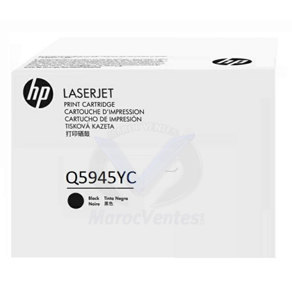 Cartouche de toner noir LaserJet originale contrat optimisé 22 600 pages Q5945YC