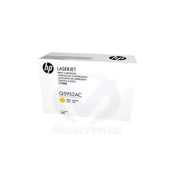 Cartouche de toner jaune LaserJet originale Contract 10000 pages Q5952AC