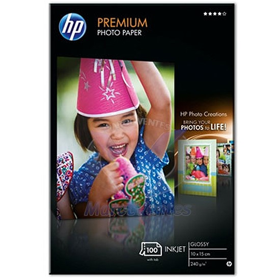 HP Premium Photo Paper, glossy 10x15 (100 sheets)-HP Premium Photo Paper, glossy 10x15 (100 sheets)