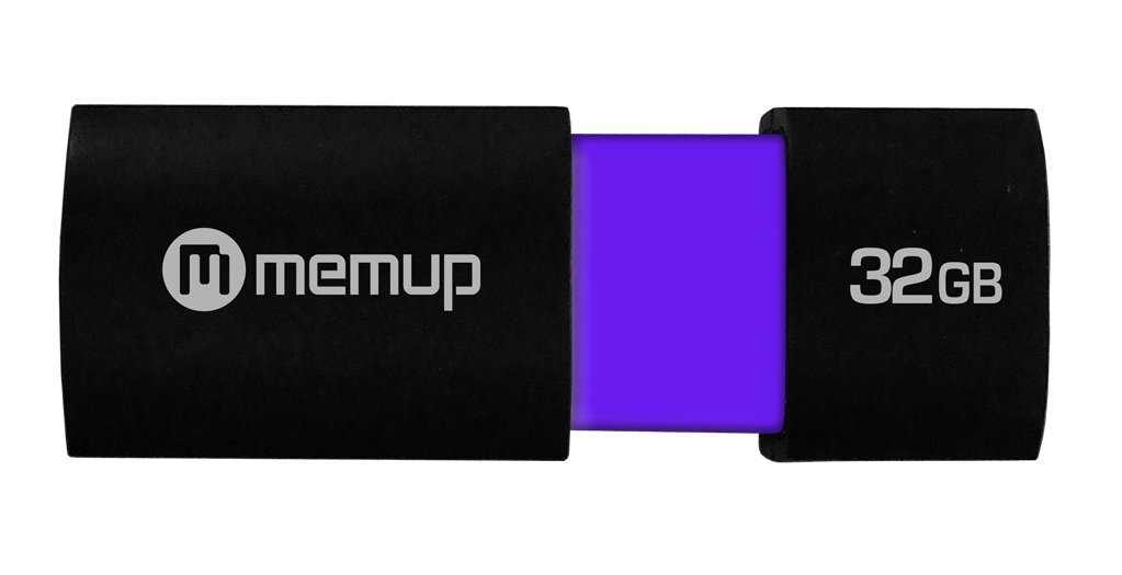 Quickee-II-32GB Clé USB Retractable 3.0 32 Go Noir/Violet
